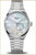 Bracelet de montre pour femme en acier inoxydable argenté avec boîtier rond et cadran clair