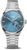 Montre pour femme avec cadran bleu et bracelet en acier inoxydable, automatique, verre saphir