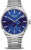 Herrenarmbanduhr mit blauem Zifferblatt, silbernem Edelstahlarmband und Bering Automatik