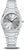 Bering Damenuhr mit silbernem Metallarmband, rundem Zifferblatt und Indexen