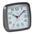Réveil compact avec boîtier anthracite et chiffres lumineux verts