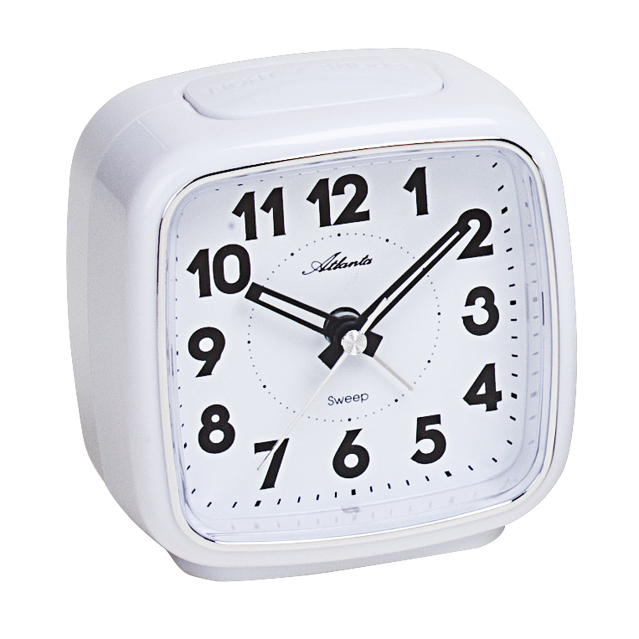 Montre Atlanta, cadran analogique blanc avec aiguilles noires et index des minutes