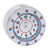 Réveil rond en forme de ballon de football avec cadran blanc et contour de ballon