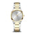Damenuhr Bering Solar mit zweifarbigem Armband (gold/silber) und weißem Zifferblatt