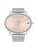 Tommy Hilfiger Jade Armbanduhr mit roséfarbenem Zifferblatt und Metallmaschenarmband
