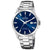 Festina Herrenarmbanduhr mit blauem Zifferblatt und Edelstahlarmband, Datumsanzeige