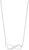 Collier avec pendentif infini argenté serti de pierres