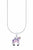 Collier en argent avec pendentif licorne sur la bélière