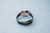 Herrenarmbanduhr-Rückseite mit Verschluss am Milanaise-Armband