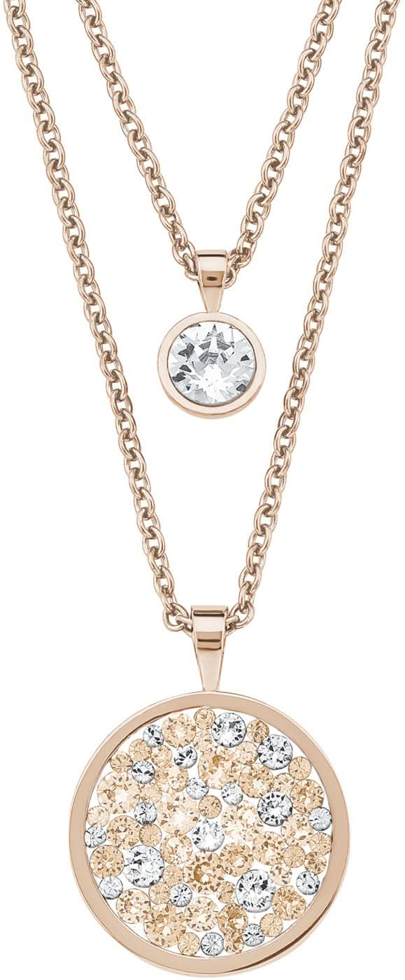 Collier double rang avec pendentifs ronds par s.Oliver Jewelry.