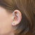 Boucles d'oreilles Prinzessin Lillifee sur l'oreille : petite étoile, argentée avec des pierres roses