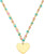 Princesse Lillifee 2035300 Collier coloré avec pendentifs cœur en acier inoxydable