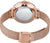 s.Oliver Montre femme avec bracelet milanais et fond de boîtier couleur or rose