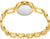 s.Oliver Montre femme avec bracelet gourmette doré et boîtier rond, fond transparent