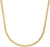 Collier doré à maille forçat, brillant