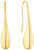 Grandes boucles d'oreilles pendantes en forme de goutte en acier inoxydable, brillantes et en forme de goutte