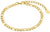 Goldfarbene Glieder-Fußkette aus Edelstahl von s.Oliver Jewelry mit Anhänger