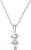 Collier argenté avec pendentif souris et maille fine