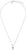 Fine collier avec petit pendentif aux accents roses, chaîne à maillons et fermoir