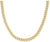 Collier chaîne gourmette épaisse, finition dorée