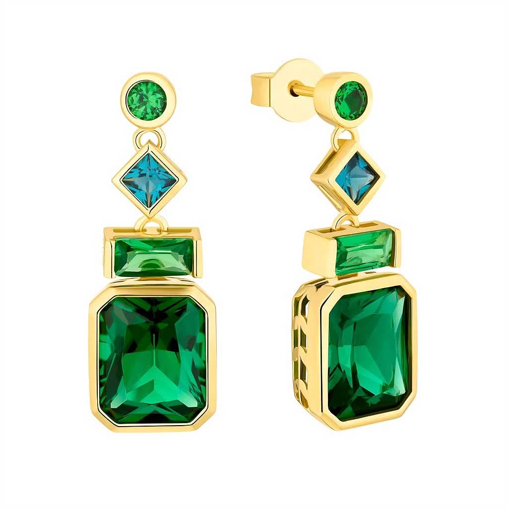 Puces d'oreilles avec pendentifs de formes variées s.Oliver Jewelry Modèle : 2036878