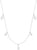 Collier avec chaîne argentée et pendentif perle, éléments de bijoux en forme de goutte