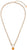 Collier avec pendentif en pierre, chaîne à maillons en or rose et pendentif carré