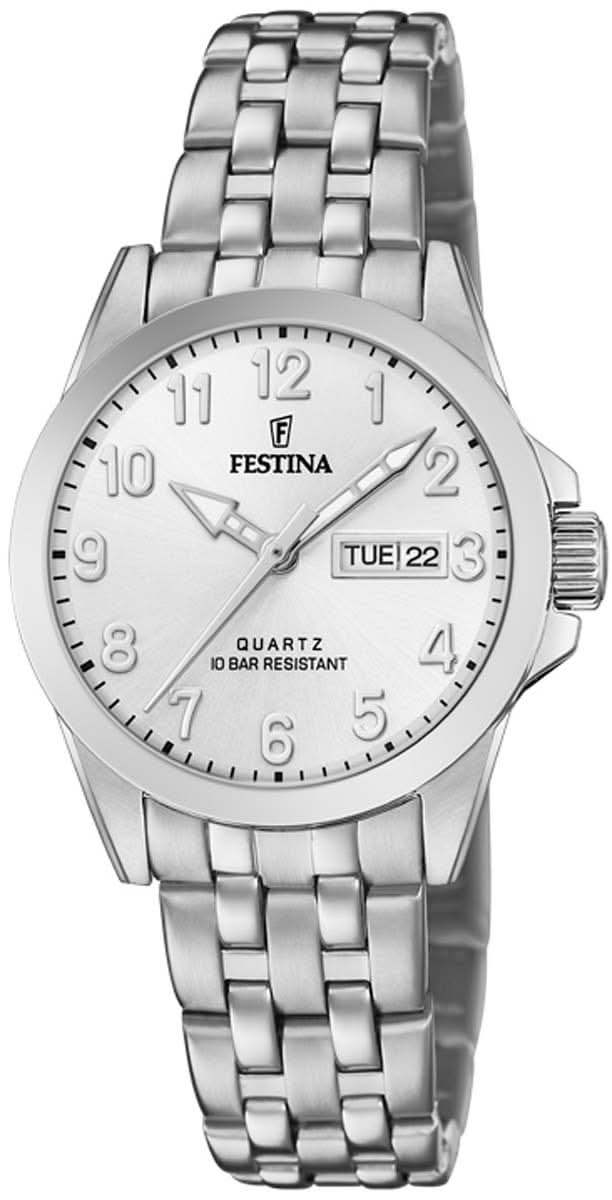 Festina Classics F20455/1 Montre pour femme • Design élégant en acier inoxydable • Étanche 10 ATM