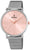 Montre Festina pour femme avec cadran rose et bracelet en maille d'acier inoxydable