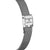 Damenuhr-Armbandverschluss mit silbernem Meshband und silbernem Gehäuse mit FESTINA-Logo