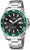 Montre Festina pour homme avec cadran vert, mouvement automatique, bracelet en acier inoxydable, verre saphir