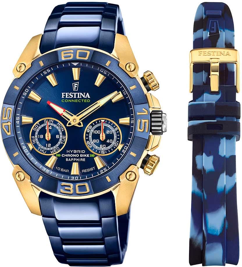 Festina Chrono Bike F20547/1 Montre Homme • Technologie Hybride • Verre Saphir