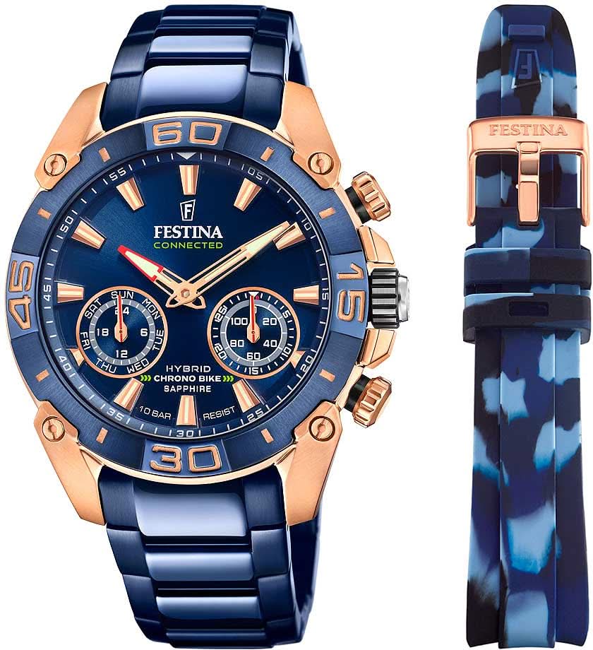 Festina Chrono Bike F20549/1 Montre Homme • Hybride • Verre Saphir