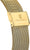Boucle déployante dorée avec gravure Festina sur bracelet milanais