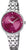 Montre pour femme argentée avec bracelet en acier inoxydable et cadran violet, logo FESTINA