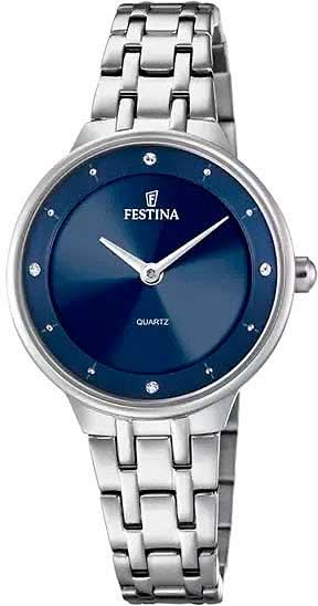 Festina Mademoiselle F20600/3 Montre Femme • Élégance Féminine • Cadran Bleu