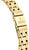 Bracelet de montre pour femme avec maillons dorés et inscription FESTINA sur le fermoir.
