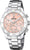 Montre Festina pour femme : cadran rose, bracelet en acier inoxydable, chronographe