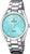 Montre pour femme avec cadran bleu clair et bracelet en acier inoxydable, chiffres romains