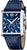 Montre Festina pour homme avec boîtier carré en acier inoxydable, cadran bleu et bracelet en cuir