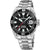 Festina Taucheruhr mit silbernem Edelstahlband, schwarzem Zifferblatt und Datumsanzeige 20.
