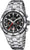 Chronographe Festina pour homme avec bracelet en acier inoxydable, cadran rond noir.