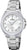 Montre pour femme avec bracelet en acier inoxydable argenté et cadran blanc