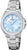 Montre pour femme avec cadran bleu clair et bracelet en acier inoxydable, quartz