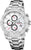 Chronographe homme Festina, cadran argenté, bracelet en acier inoxydable, sous-cadrans chrono