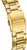 Bracelet de montre doré pour homme avec fermoir métallique