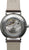 Montre automatique pour homme avec fond transparent, boîtier argenté et bracelet en cuir marron clair