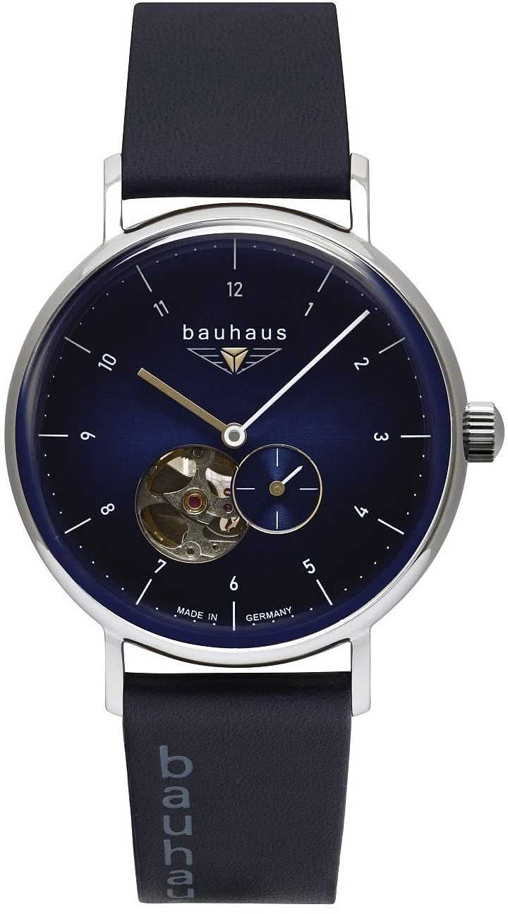 Montre classique Bauhaus 2166-3 pour homme • Automatique • Fabriquée en Allemagne