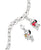 Collier avec maillons argentés et breloques Snoopy/amis
