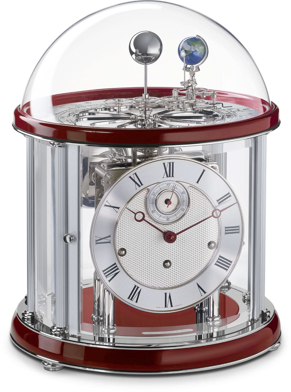 Hermle Horloge de table 35x29 cm métal • Horloge astrologique • Sonnerie Westminster